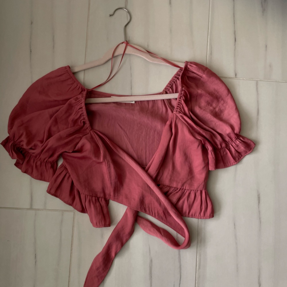 pink tie top